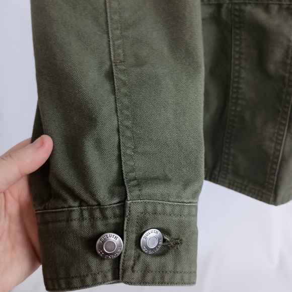 Olive Green Utility Chore DULUTH TRADING Women's Jacket (#1,377) - Picture 5 of 7
